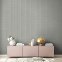 As Creation|Wicker fabric effect wallpaper grey|Wallpaper