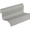 As Creation|Wicker fabric effect wallpaper grey|Wallpaper