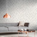 As Creation|Modern graphic wallpaper white and silver|Wallpaper