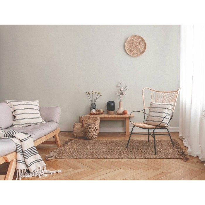 Papel pintado liso moteado blanco crema - As Creation New Walls 373952