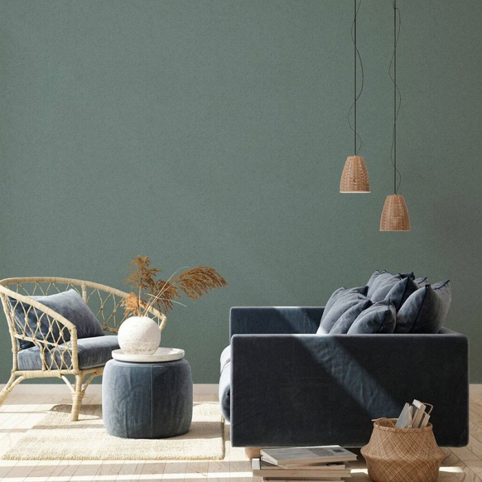 As Creation|Plain speckled wallpaper green|Wallpaper