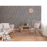 As Creation|Papier peint floral plantes tropicales gris brun|Papier Peint