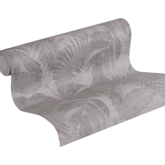 As Creation|Floral jungle plants wallpaper brown grey|Wallpaper