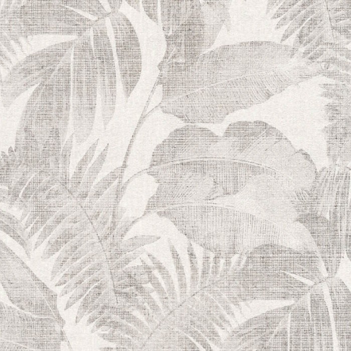 As Creation|Papel pintado floral plantas selváticas blanco marrón|Papel Pintado