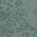 Papel pintado ramas árboles en relieve verde - As Creation New Walls 373973
