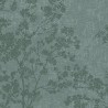 As Creation|Embossed tree branches wallpaper green|Wallpaper