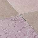 As Creation|Papier peint combinaison carreaux gris et violet|Imitation Carreaux