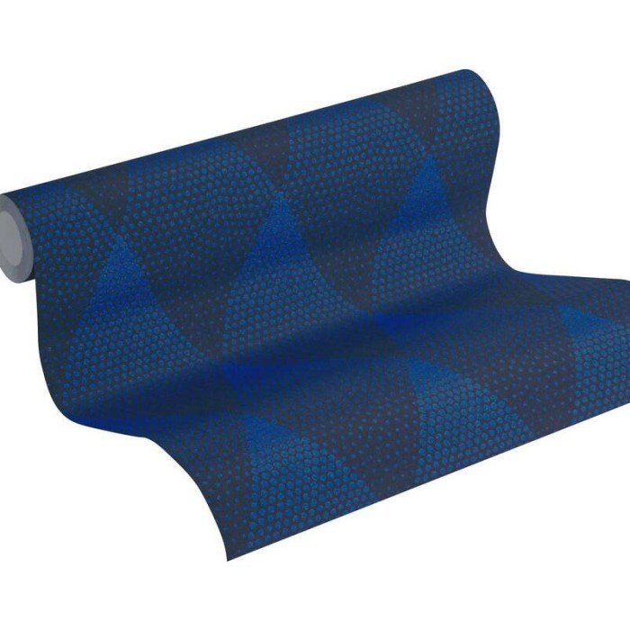 As Creation|Papier peint moderne losanges 3D bleus|Losanges