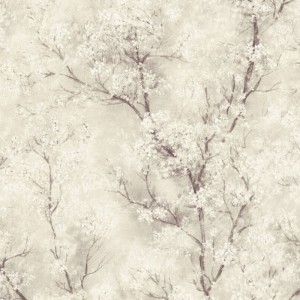 Grandeco|Wiesenblumen grau-braun Tapete|Tapeten