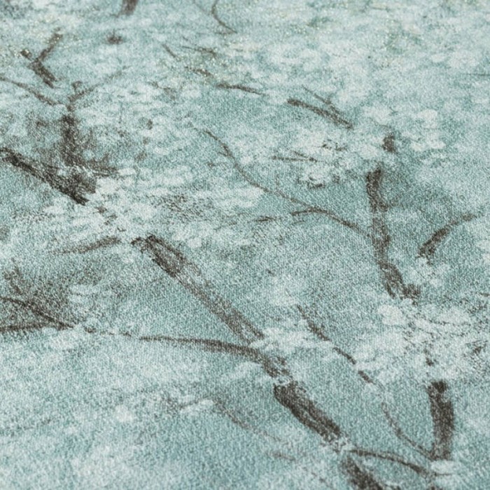 Papel pintado árboles en flor, estilo moderno verde pastel - As Creation New Walls 374203