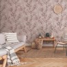 As Creation|Papier peint arbres en fleurs style moderne rose clair|Oriental