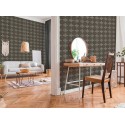 As Creation|Moroccan arabesque tile wallpaper grey|Tile Imitation
