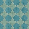 As Creation|Moroccan arabesque tile wallpaper turquoise green|Tile Imitation