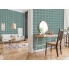 As Creation|Moroccan arabesque tile wallpaper turquoise green|Tile Imitation