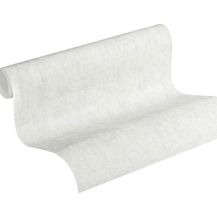 As Creation|Papier peint uni effet murs blanc et gris|Imitation Stuc