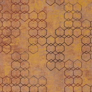 As Creation|Moderne Tapete mit metallischen Grafiken blau und gold|Tapeten