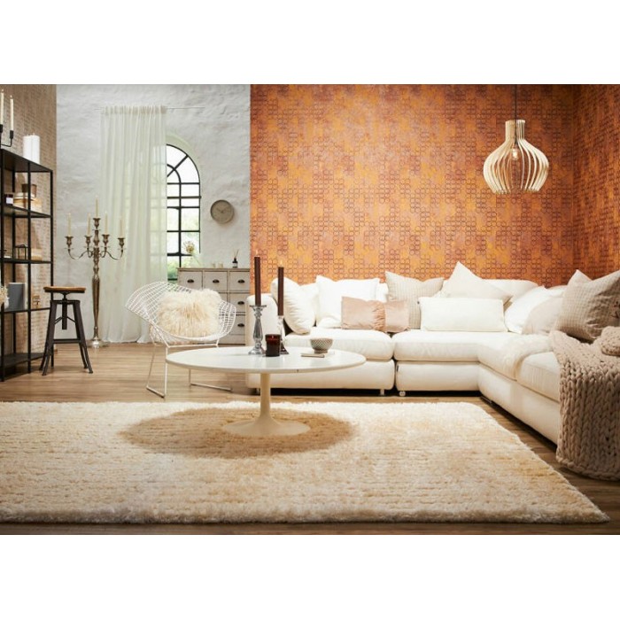 As Creation|Modern metallic graphics wallpaper copper|Wallpaper