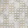 As Creation|Papel pintado moderno gráficos metalizados gris y dorado|Papel Pintado