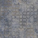 As Creation|Moderne Tapete mit metallischen Grafiken blau und gold|Tapeten