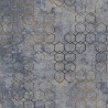 As Creation|Moderne Tapete mit metallischen Grafiken blau und gold|Tapeten