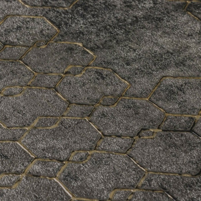 As Creation|Papier peint moderne graphismes métallisés noir et doré|Papier Peint