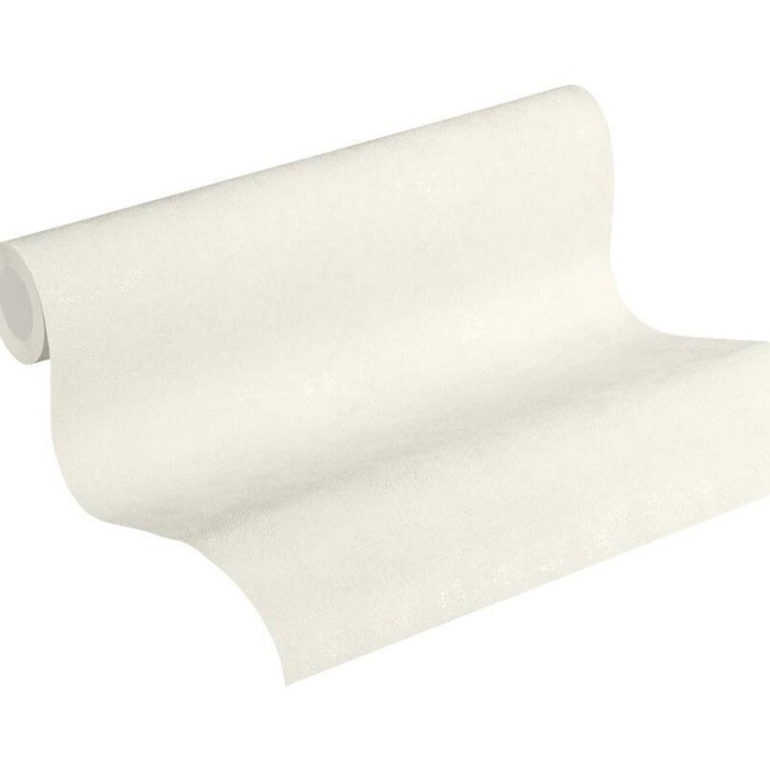 As Creation|Papier peint texture effet mur blanc brillant|Imitation Stuc