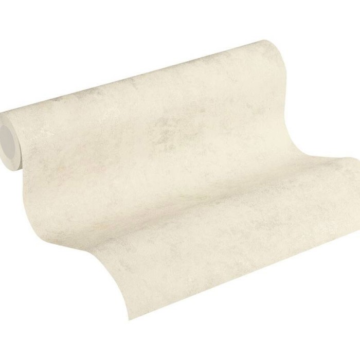 Papel pintado textura efecto pared crema brillo - As Creation New Walls 374252