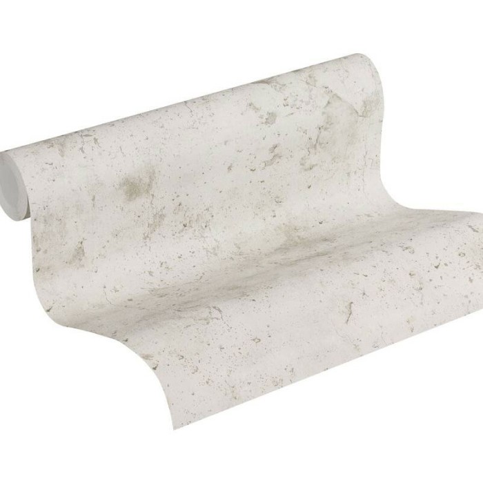 As Creation|Textured concrete wallpaper light grey|Concrete Imitation