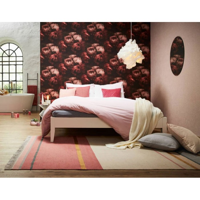 As Creation|Unifarbene Tapete gesprenkelt rosa pastel|Tapeten