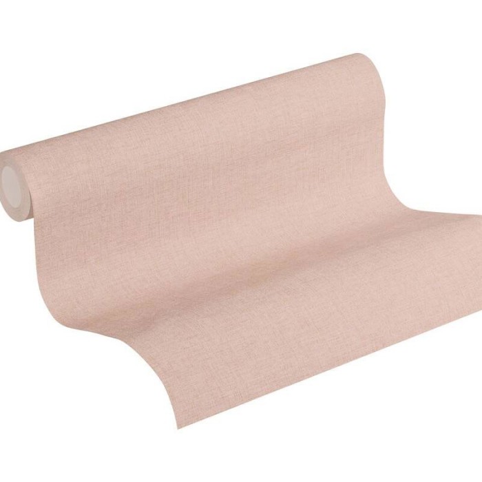 As Creation|Unifarbene Tapete gesprenkelt rosa pastel|Tapeten