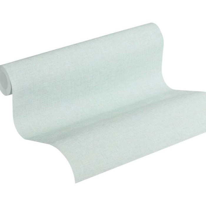 As Creation|Unifarbene Tapete gesprenkelt blau pastel|Tapeten