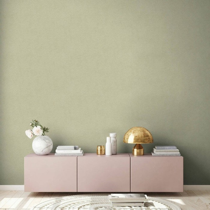 As Creation|Papel pintado liso moteado verde agua|Papel Pintado