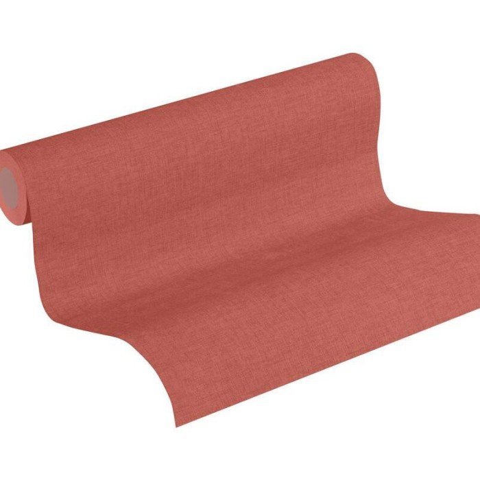 As Creation|Unifarbene Tapete gesprenkelt rot|Tapeten