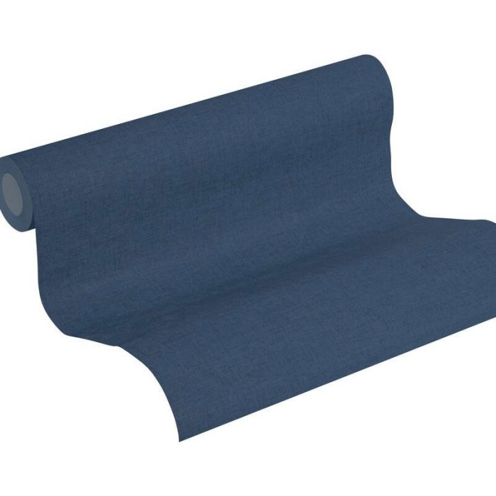 As Creation|Unifarbene Tapete gesprenkelt blau|Tapeten