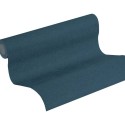 Papel pintado liso moteado azul petróleo - As Creation New Walls 374315