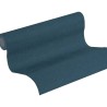 As Creation|Plain wallpaper petrol blue speckled|Wallpaper