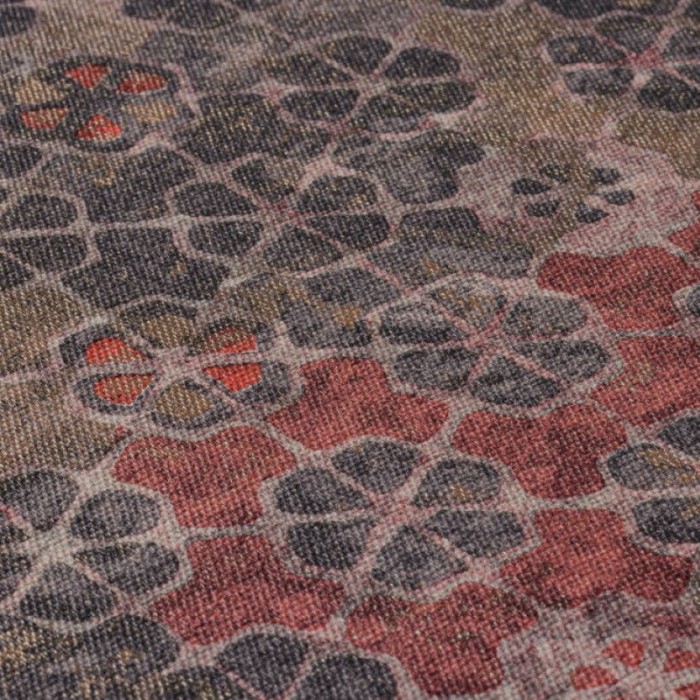 Papeldecor|Papel pintado mosaico de azulejos rojo|Papel Pintado