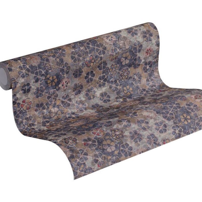 Papel pintado mosaico de azulejos morado -  219-2214