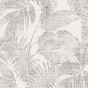 Casamance|Tropische Tapete Karibikblumen grün|Tropische