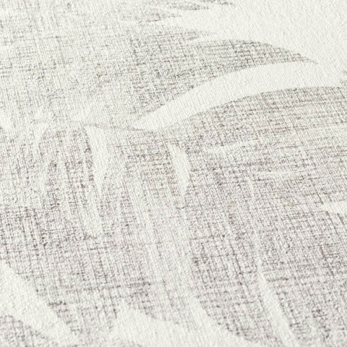 Papeldecor|Papel pintado floral plantas selváticas blanco marrón|Papel Pintado