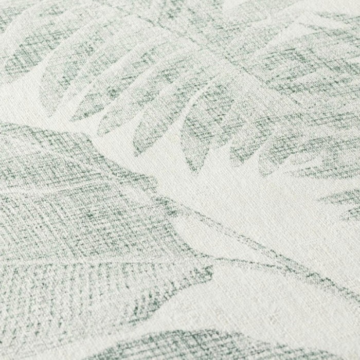 Papeldecor|Papel pintado flores selváticas blanco crema verde|Papel Pintado