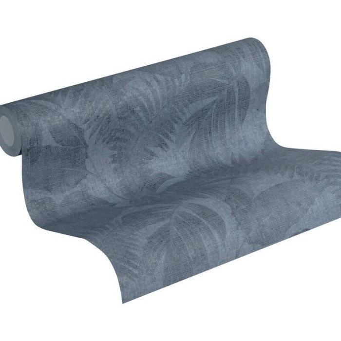 Papeldecor|Papel pintado floral plantas selváticas azul|Papel Pintado