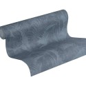 Papeldecor|Tapete blauer Dschungelpflanzen-Blumenmuster|Tapeten