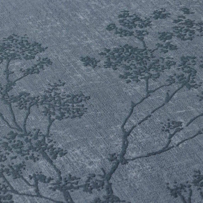 Papeldecor|Papier Peint branches d'arbres en relief bleu|Papier Peint