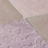 Papeldecor|Papel pintado baldosa hidráulica gris y violeta|Papel Pintado