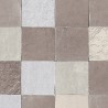 Papeldecor|Papier Peint carreaux type carrelage gris et marron|Papier Peint