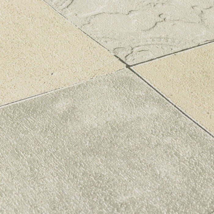 Papeldecor|Wallpaper hydraulic tile in white and beige|Wallpaper