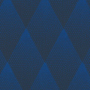 Casadeco|Blue vinyl wallpaper with textured textile effect|Blue