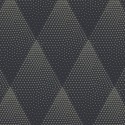 Papeldecor|Papel pintado moderno rombos 3D negro brillo|Papel Pintado