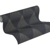 Papeldecor|Tapete modern Rauten 3D schwarz glänzend|Tapeten